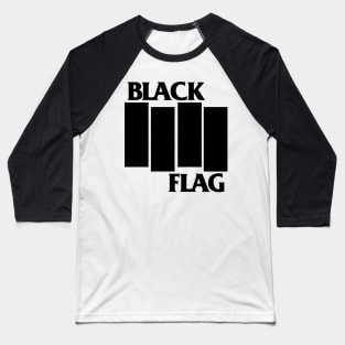 Black Flag Logo Baseball T-Shirt